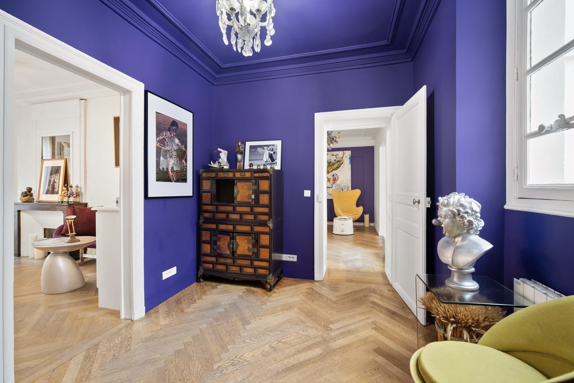 L'antichambre violette du deuxième étage